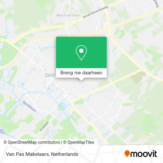 Van Pas Makelaars kaart