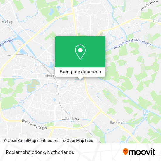 Reclamehelpdesk kaart