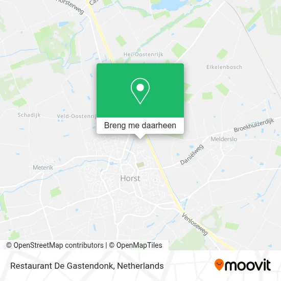 Restaurant De Gastendonk kaart