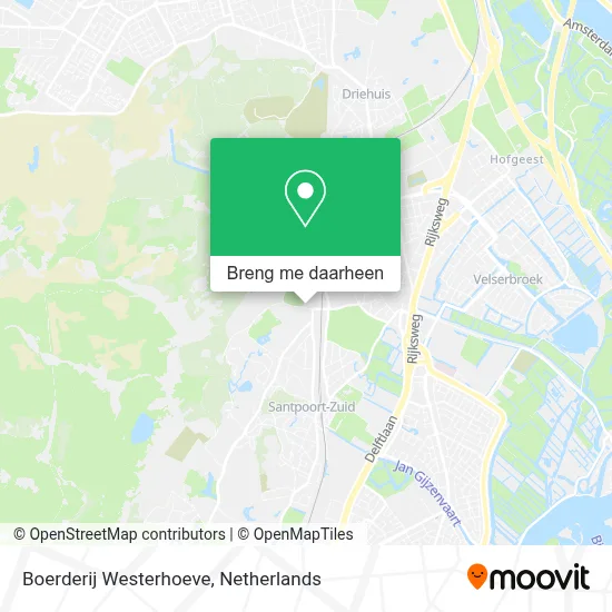 Boerderij Westerhoeve kaart