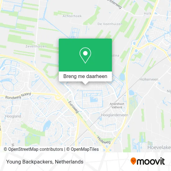 Young Backpackers kaart