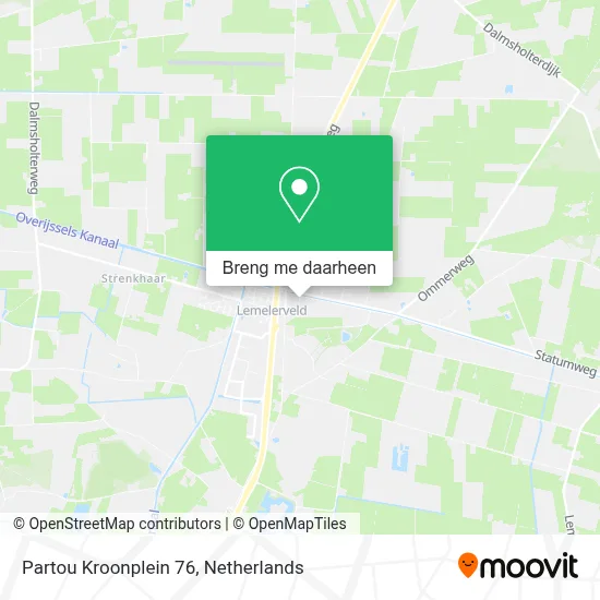 Partou Kroonplein 76 kaart