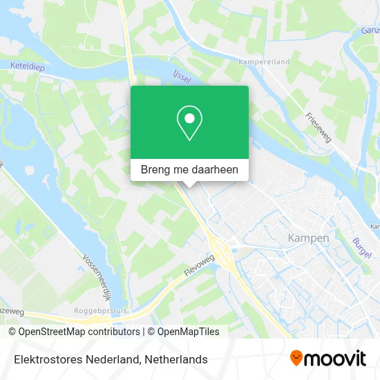 Elektrostores Nederland kaart