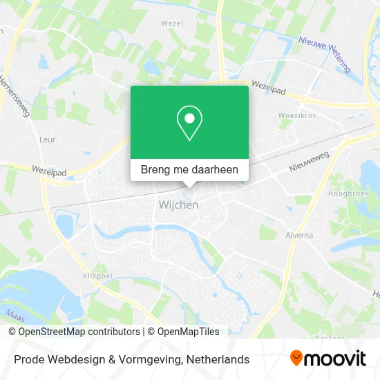 Prode Webdesign & Vormgeving kaart