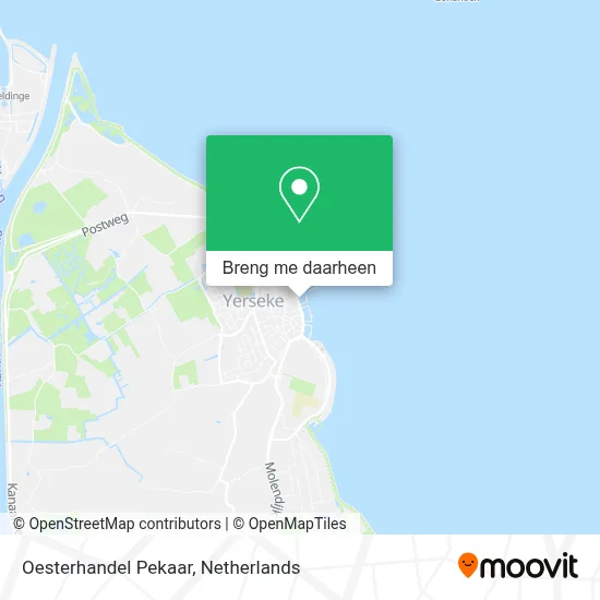 Oesterhandel Pekaar kaart
