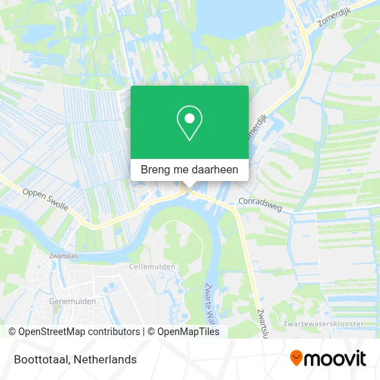 Boottotaal kaart