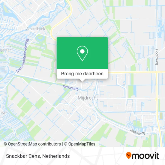 Snackbar Cens kaart