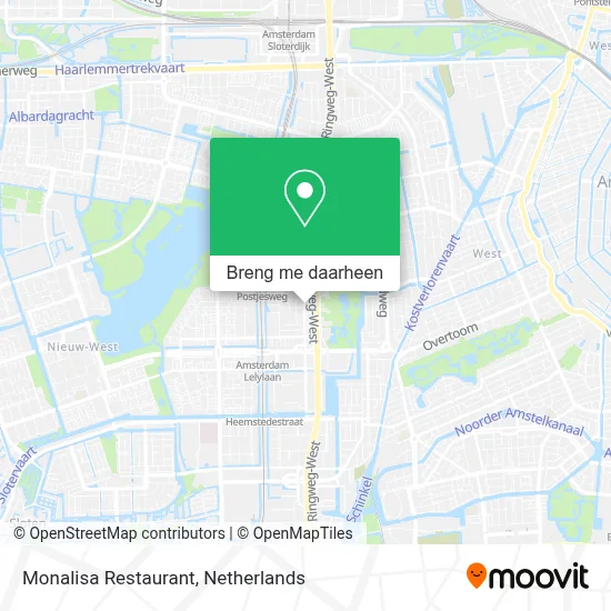 Monalisa Restaurant kaart