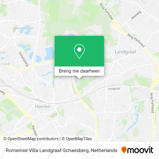 Romeinse Villa Landgraaf-Schaesberg kaart