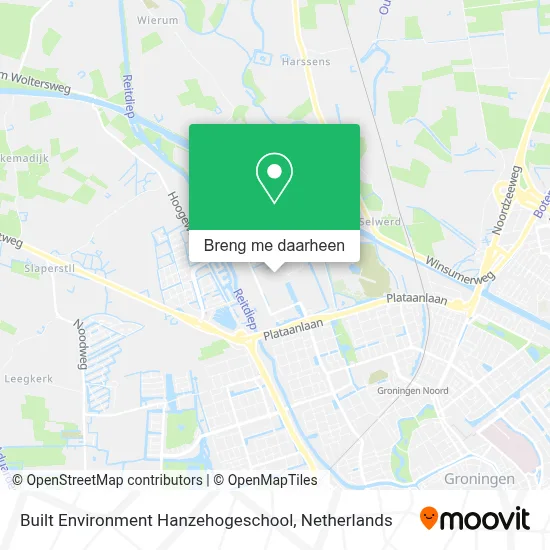 Built Environment Hanzehogeschool kaart