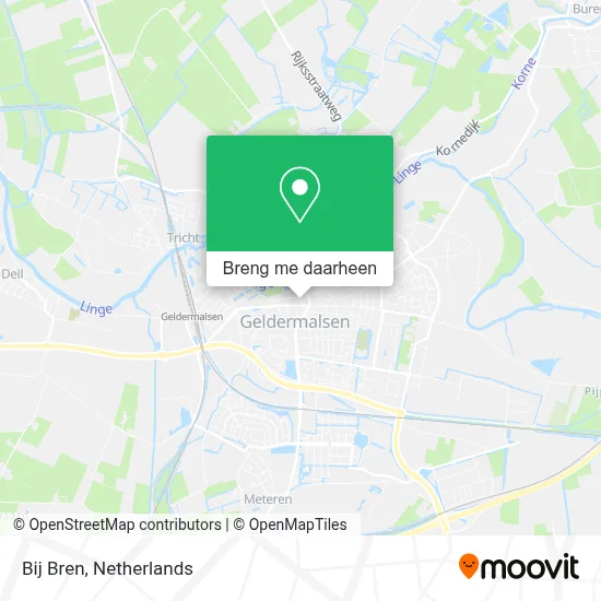 Bij Bren kaart