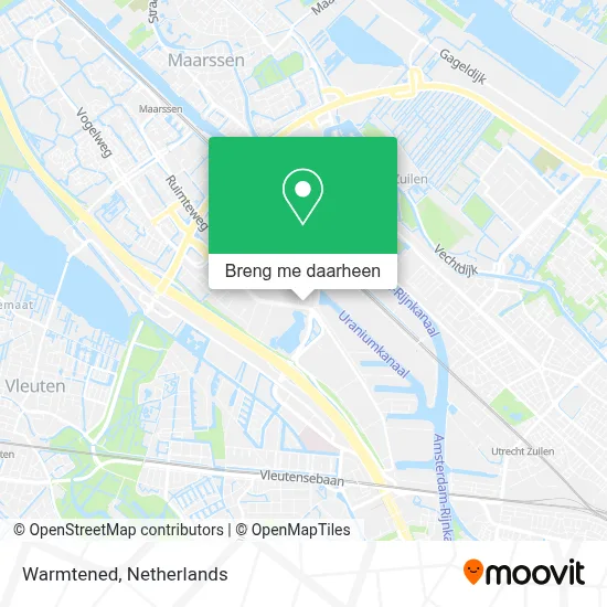 Warmtened kaart