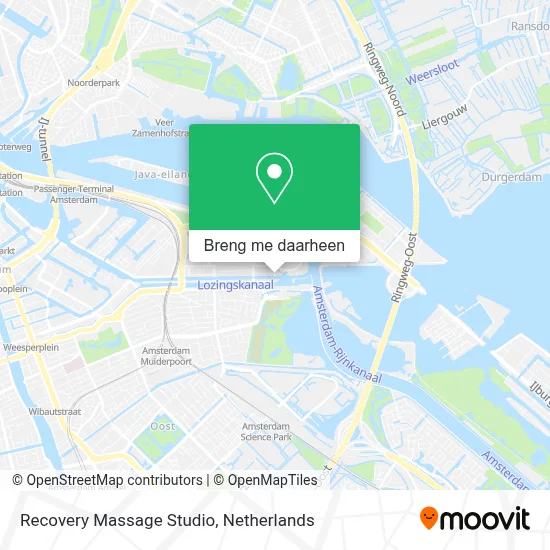 Recovery Massage Studio kaart