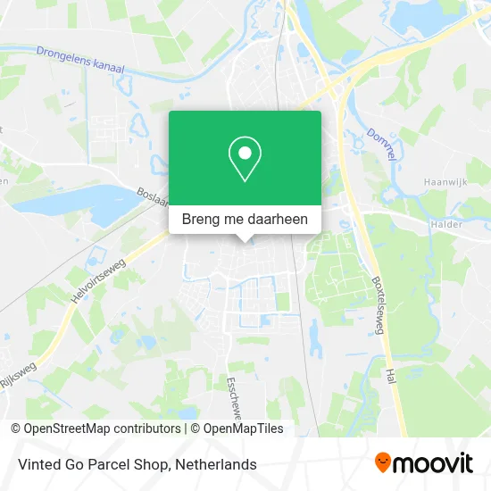Vinted Go Parcel Shop kaart