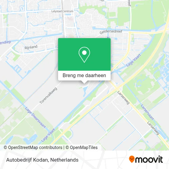 Autobedrijf Kodan kaart