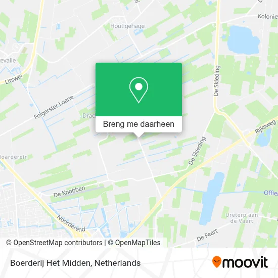 Boerderij Het Midden kaart