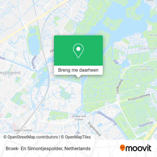 Broek- En Simontjespolder kaart