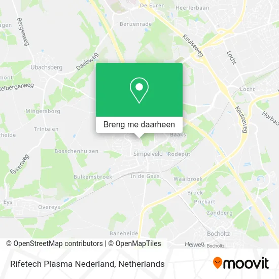 Rifetech Plasma Nederland kaart