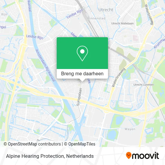 Alpine Hearing Protection kaart