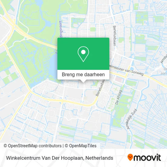 Winkelcentrum Van Der Hooplaan kaart