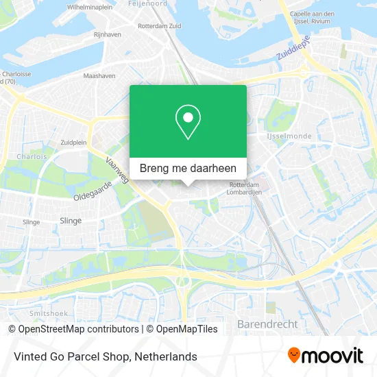 Vinted Go Parcel Shop kaart