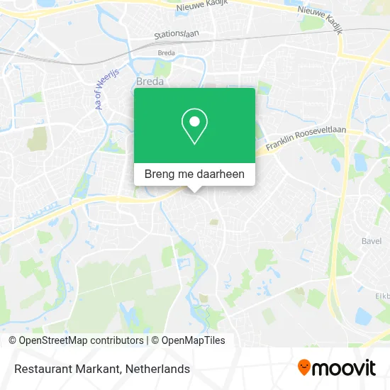 Restaurant Markant kaart