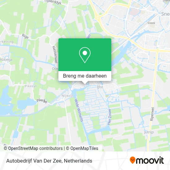 Autobedrijf Van Der Zee kaart