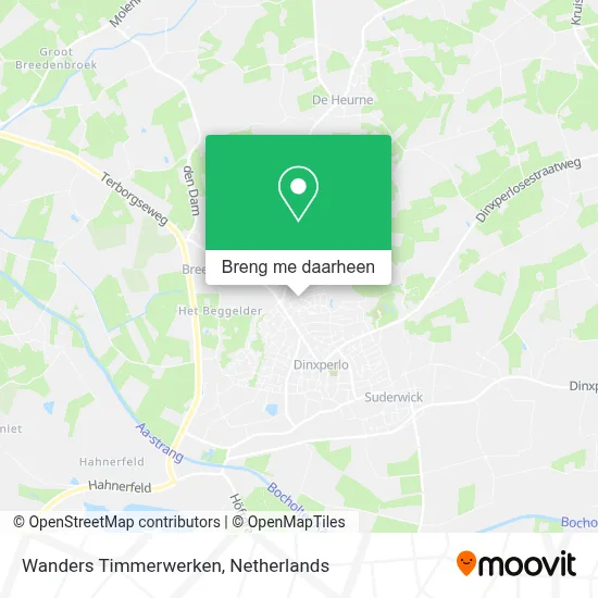 Wanders Timmerwerken kaart