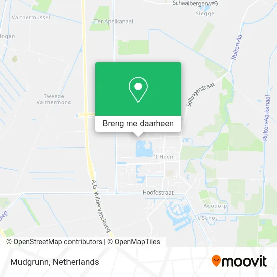 Mudgrunn kaart