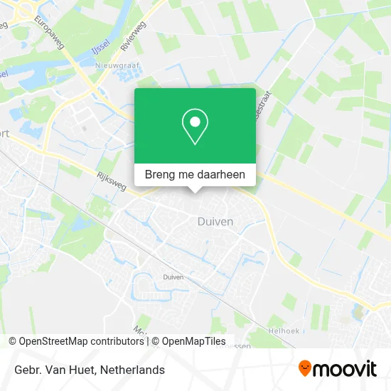 Gebr. Van Huet kaart