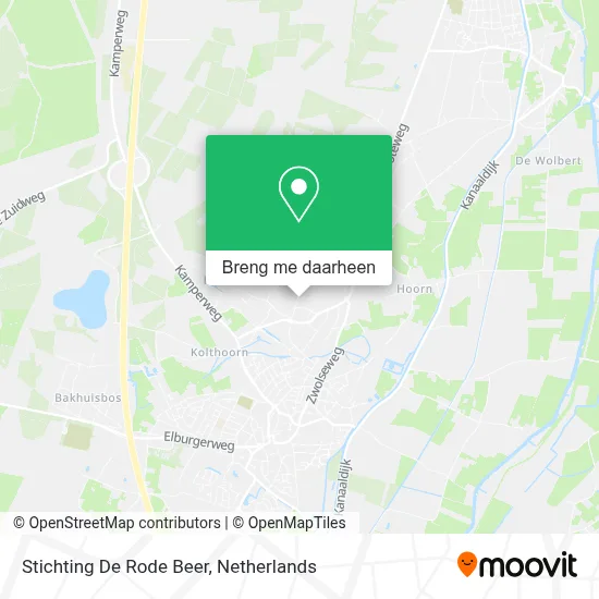 Stichting De Rode Beer kaart