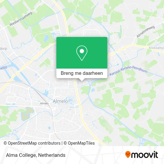 Alma College kaart