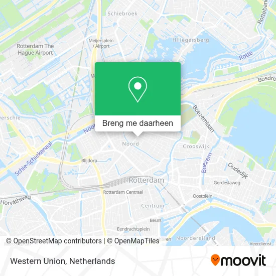 Western Union kaart