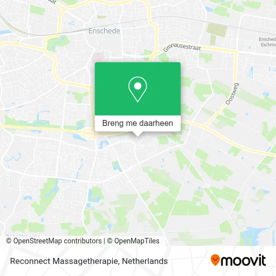 Reconnect Massagetherapie kaart