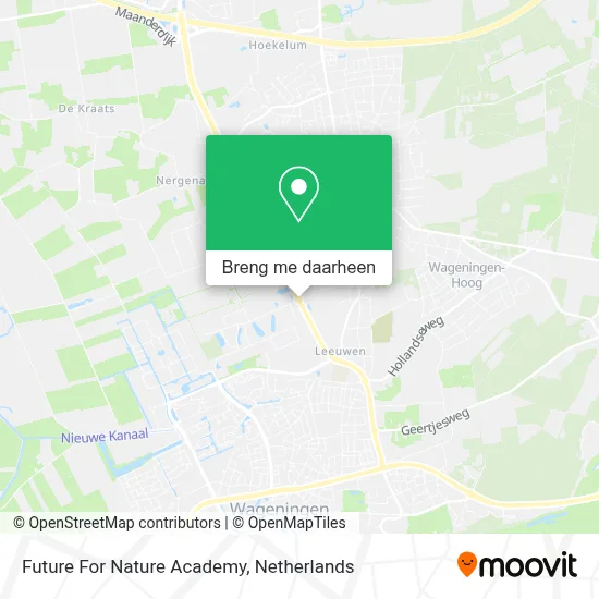 Future For Nature Academy kaart