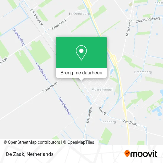 De Zaak kaart