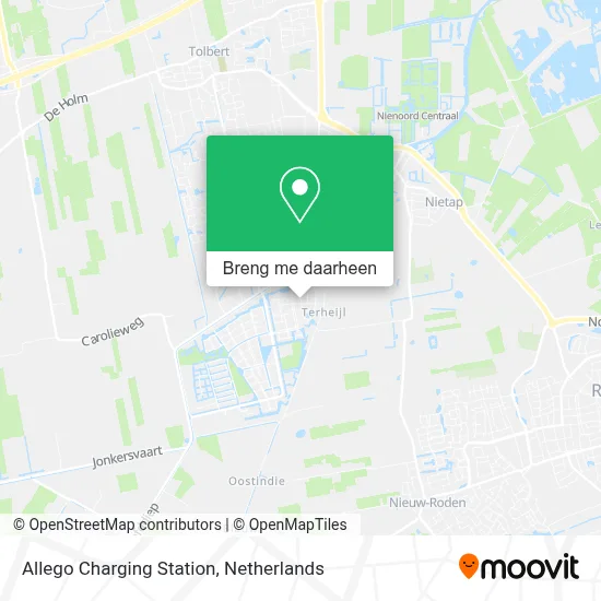 Allego Charging Station kaart