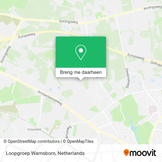 Loopgroep Warnsborn kaart