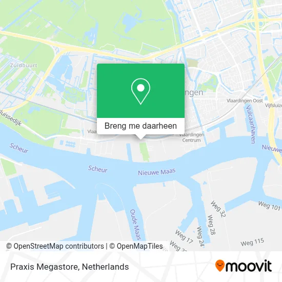 Praxis Megastore kaart