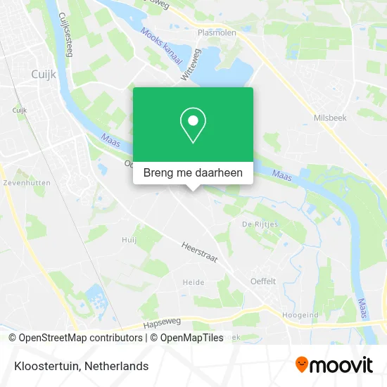 Kloostertuin kaart