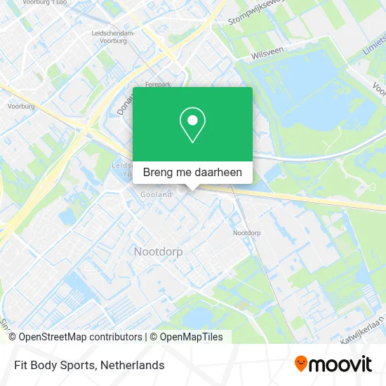 Fit Body Sports kaart
