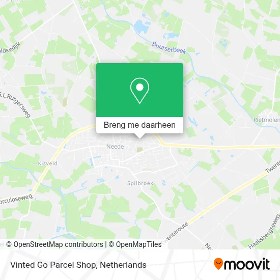 Vinted Go Parcel Shop kaart