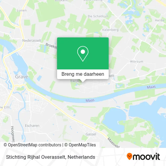 Stichting Rijhal Overasselt kaart