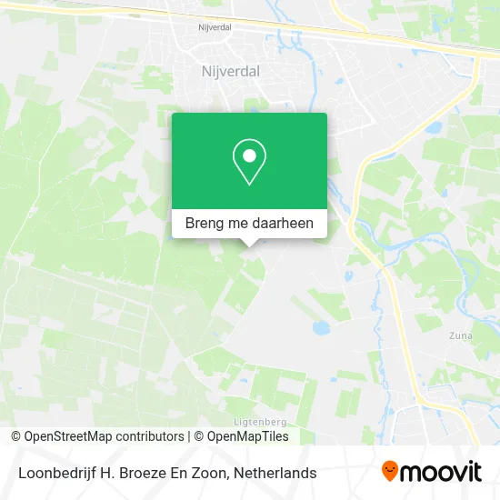 Loonbedrijf H. Broeze En Zoon kaart