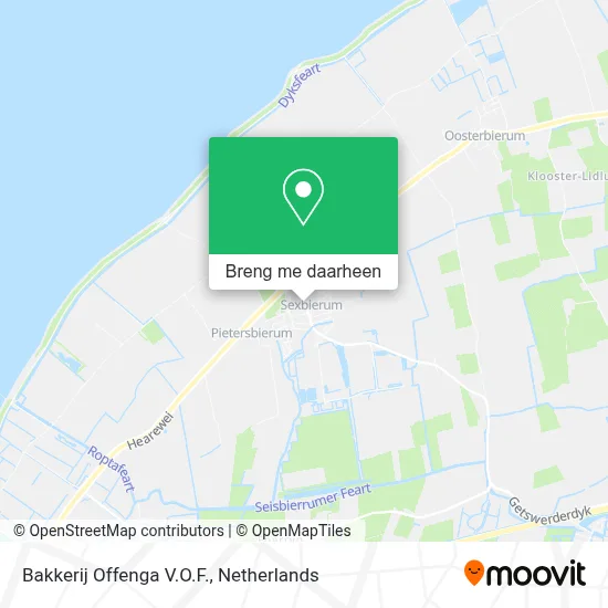 Bakkerij Offenga V.O.F. kaart
