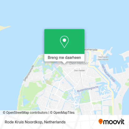Rode Kruis Noordkop kaart