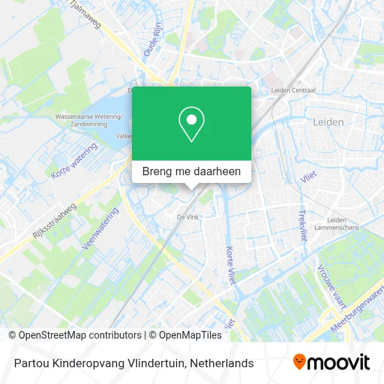 Partou Kinderopvang Vlindertuin kaart