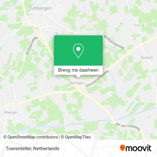 Toerenteller kaart