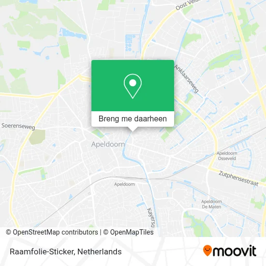 Raamfolie-Sticker kaart