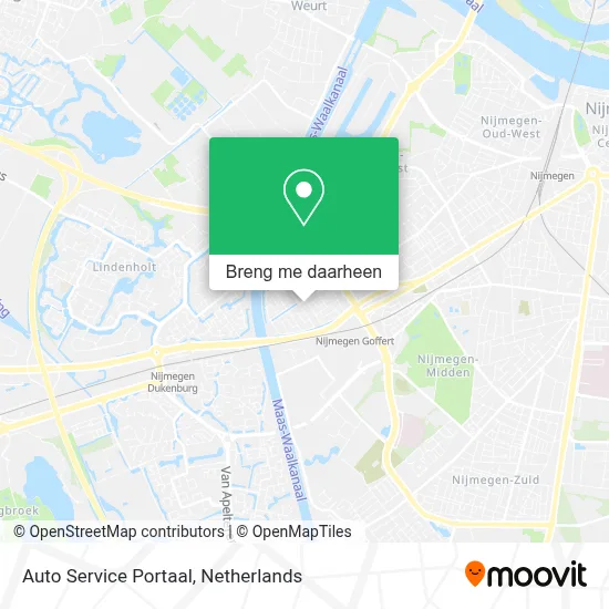 Auto Service Portaal kaart